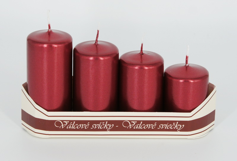 Adventní svíčky vínové